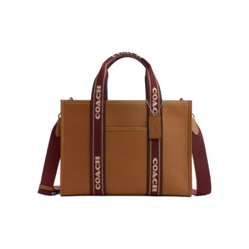 COACH Smith Leather Tote Bag Shopping Bag Shoulder Bag Crossbody Bag Handbag Large Size Women's Silver & Multicolor