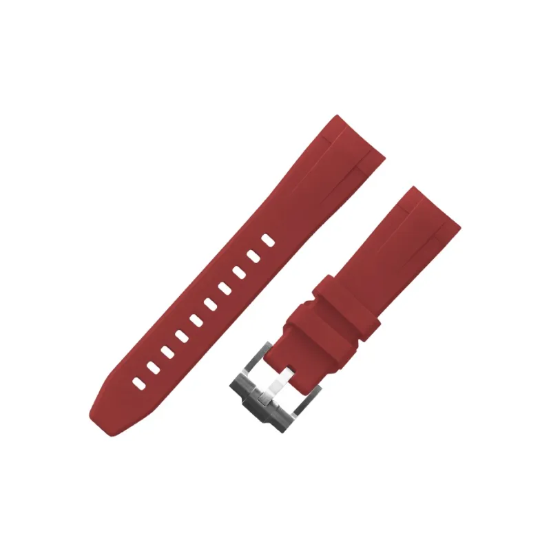 VAGENARI Curved Interface Rubber Strap Compatible Yacht Master 37mm 268621 268622 Watch Band Unisex-4