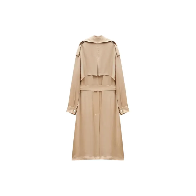 INSUN Trench Coat Women's Light Khaki-1