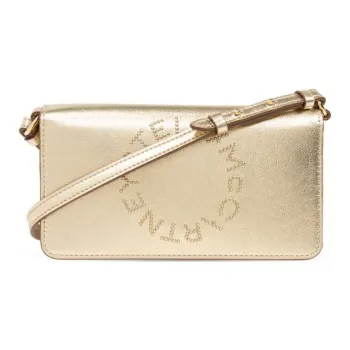 Stella McCartney Studded Metallic finish Crossbody Bag