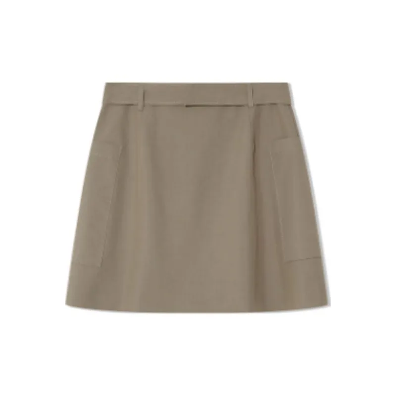 COVERINS Casual Short Skirts Women's Gray Green-1