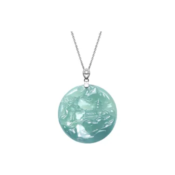 Jade Is Boundless Glutinous Jade Necklaces Unisex