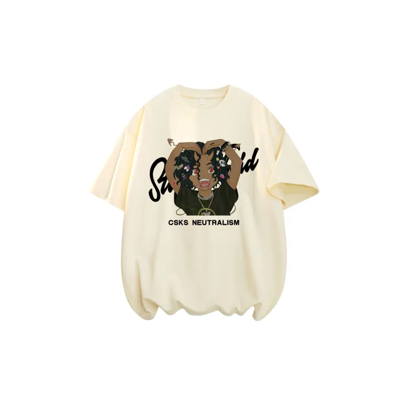 CSKS Drop Shoulder Sleeve T-Shirt Unisex-12