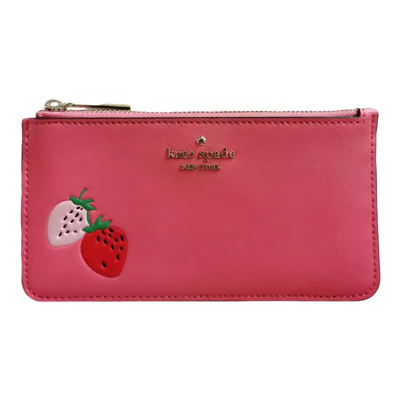 Kate Spade Picnic Smooth Leather Wallet Women's Pink-0