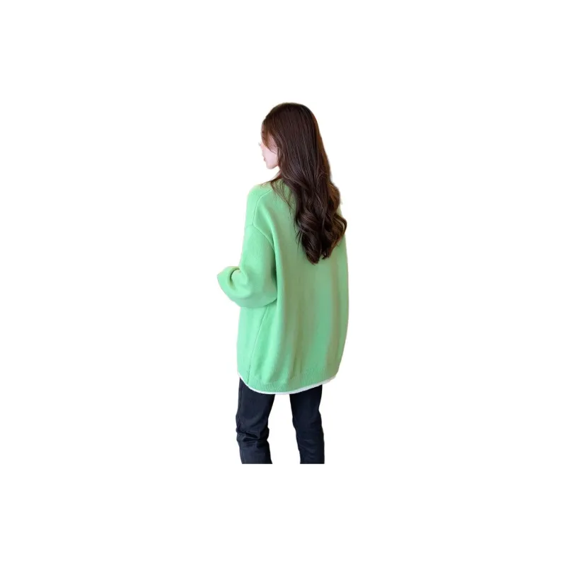 Tonlion Sweater Women's Milk Green-1