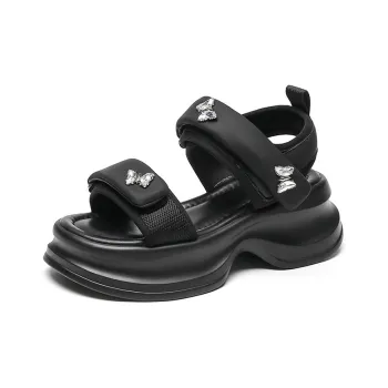 WOOS BOBO Versatile Casual Beach Shoes Strap Sandals 6cm Women's