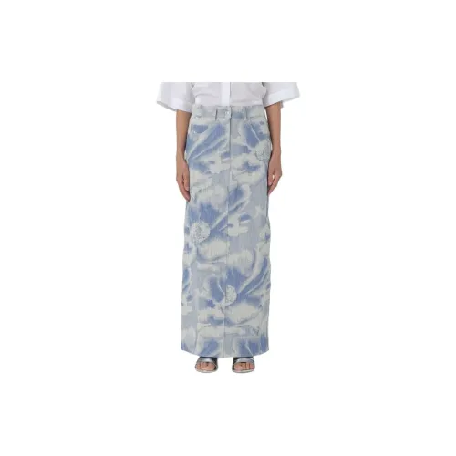 MSGM Casual Long Skirts Women's Blue