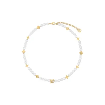 LOUIS VUITTON M01990 My Lv Pearl Necklace