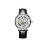 White Case White Dial Black Belt