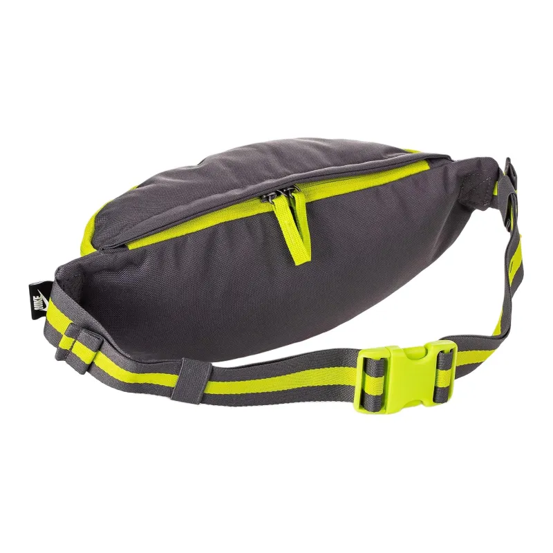 Nike Heritage Polyester Sling Bag Fanny Pack Regular Unisex Gray Yellow Green-2