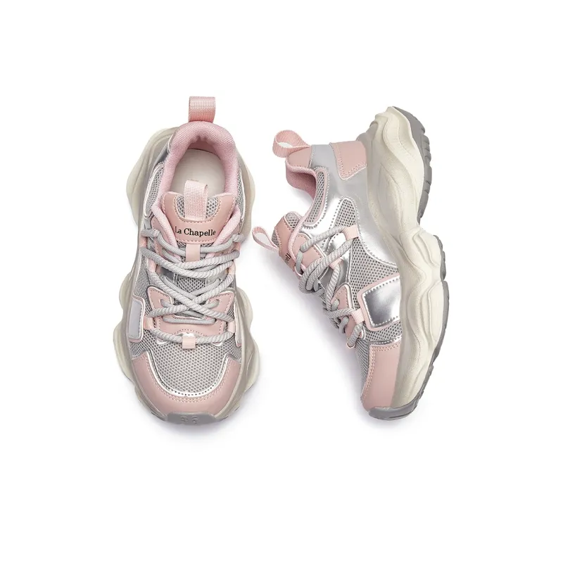 La Chapelle Breathable Height Increasing Low-Top Chunky Sneakers Women's-2
