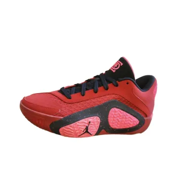 Jordan Tatum 2 Anti Slip Wear Resistant Low Top Basketball Shoes Men's Red Black