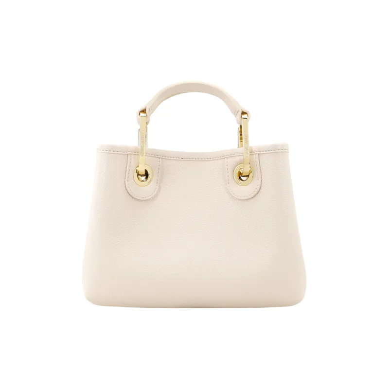EMPORIO ARMANI Polyester Tote Bag, Shopping Bag, Shoulder Bag, Crossbody Bag, Handbag Mini Women's Nude-5