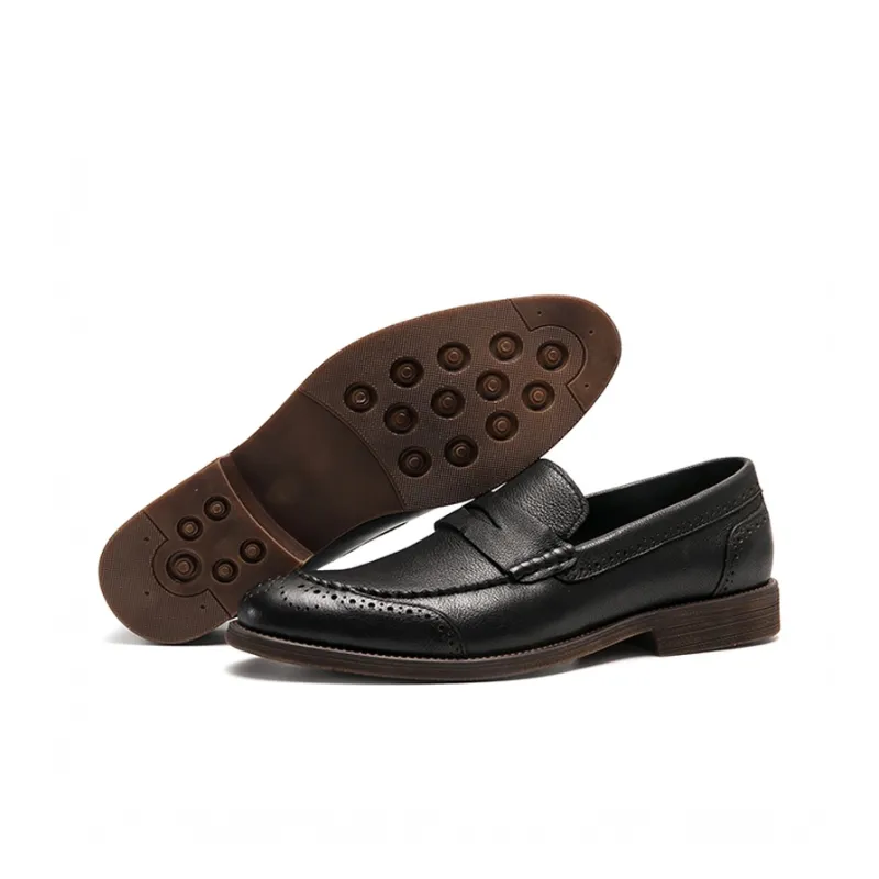 Bansley Dress Shoes Men Low Top Black/Brown/Coffee-4