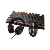 [Punk Edition]Metallic Black-Mixed Lighting+Gaming Mouse+Headphone
