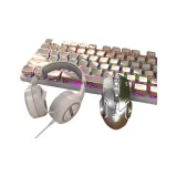 [Flagship]Silver White-Mixed Lighting+Gaming Mouse+Headphone