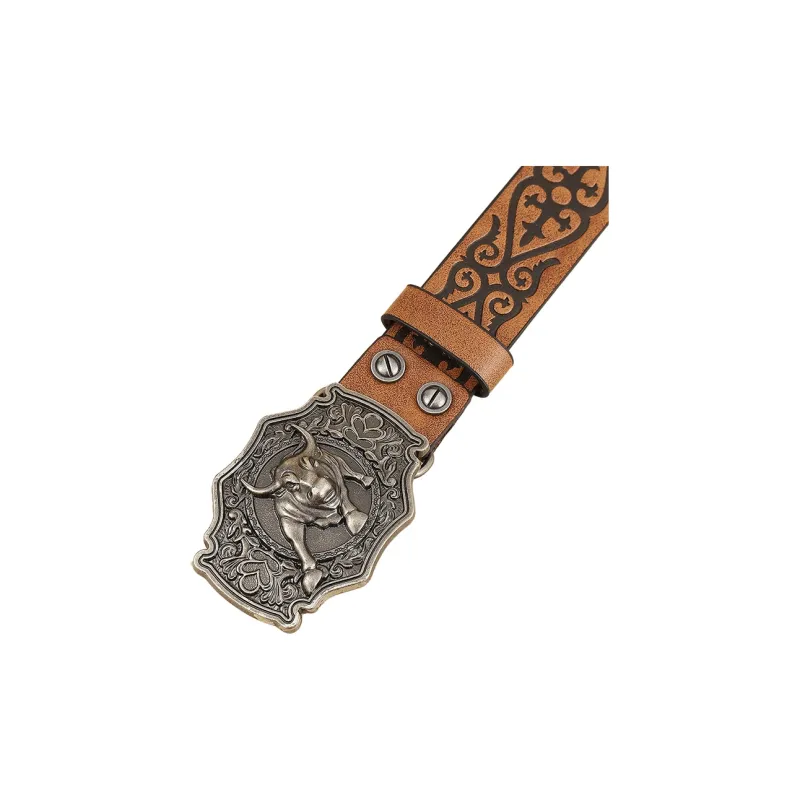 JONNY MOORE PU Leather Belts Men's 3.5ccm-1