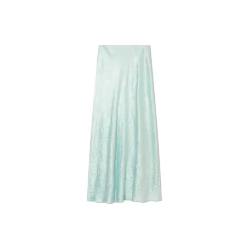 COVERINS Casual Long Skirts Women's Light Green