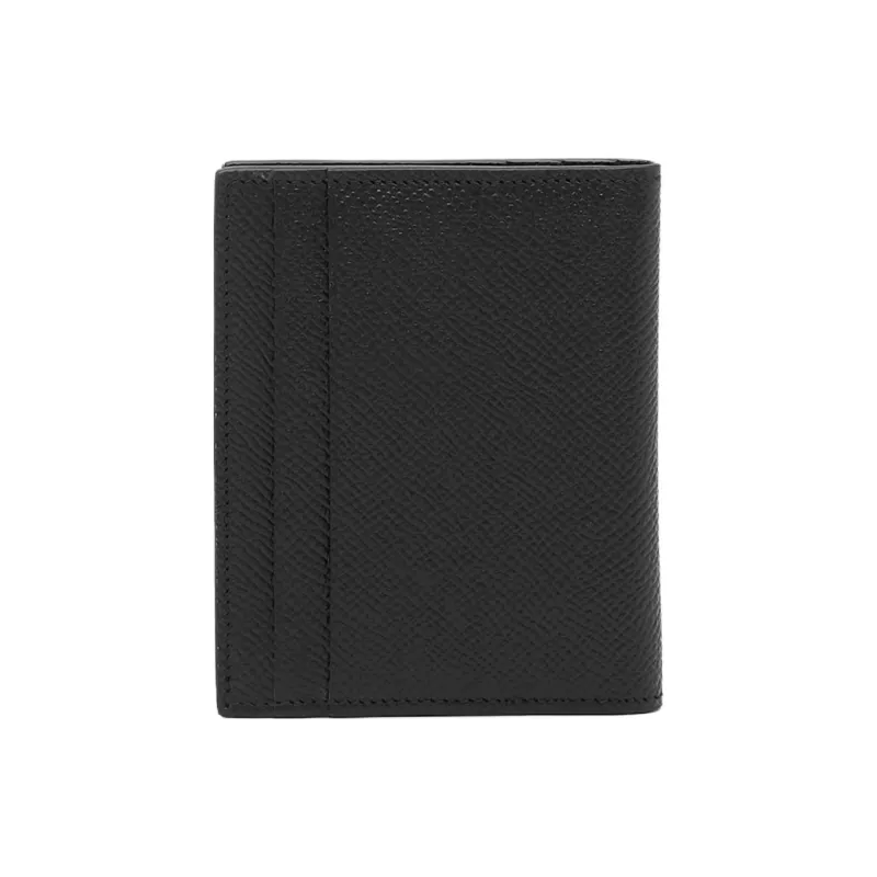 FERRAGAMO Leather Card Holder Men's Black-1
