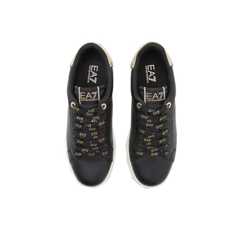 EMPORIO ARMANI Low Top Skateboard Shoes Men's Black-3
