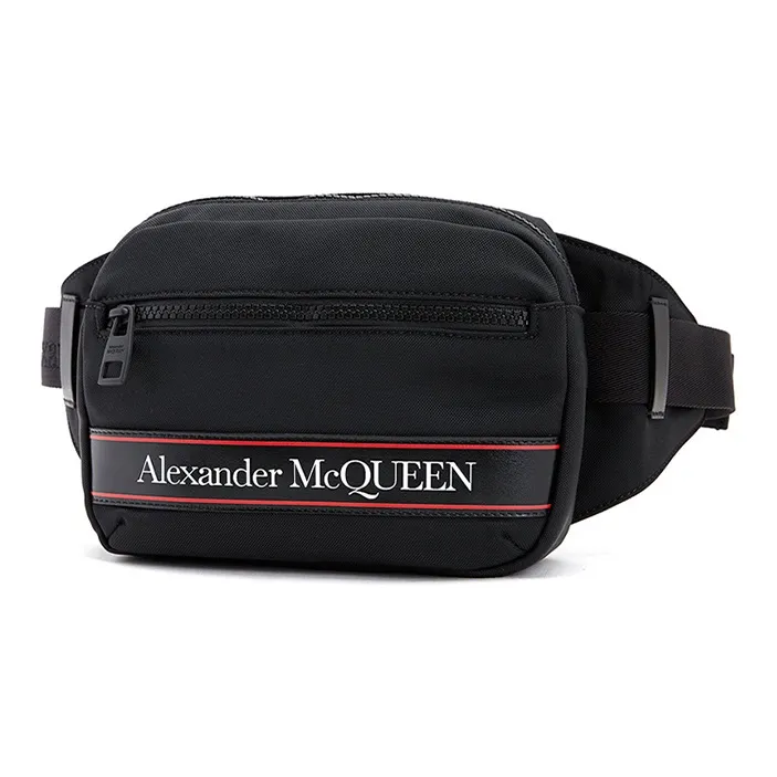 Alexander McQueen Cow Leather Sling Bag Men's Black-1