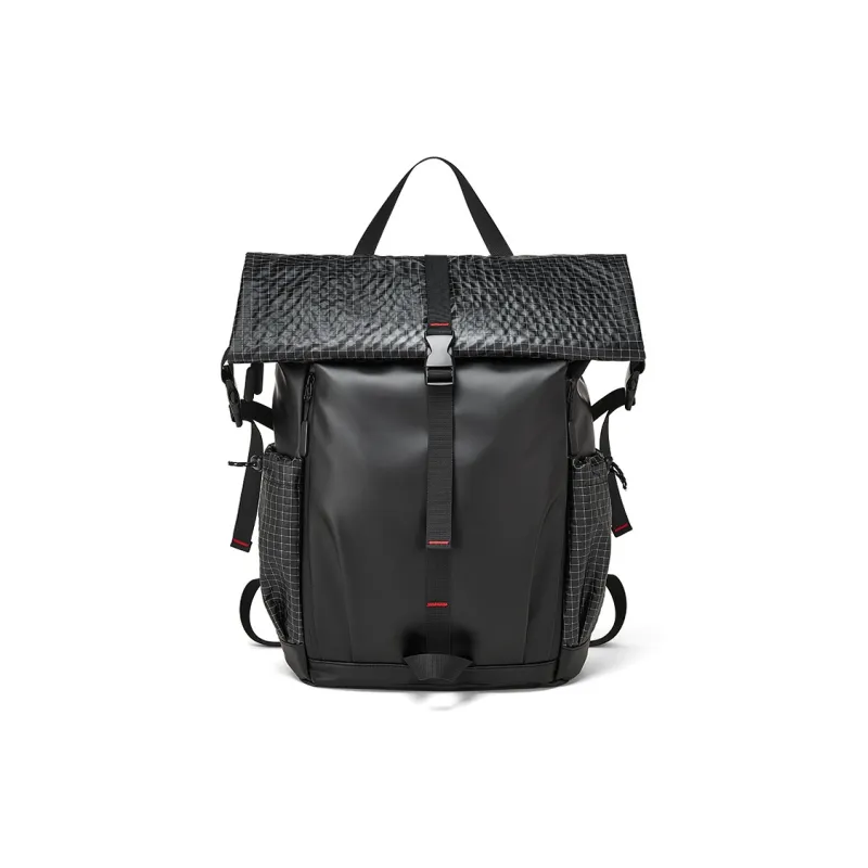 BOSTANTEN Fabric Laptop Backpack Large Size Men's Black-0