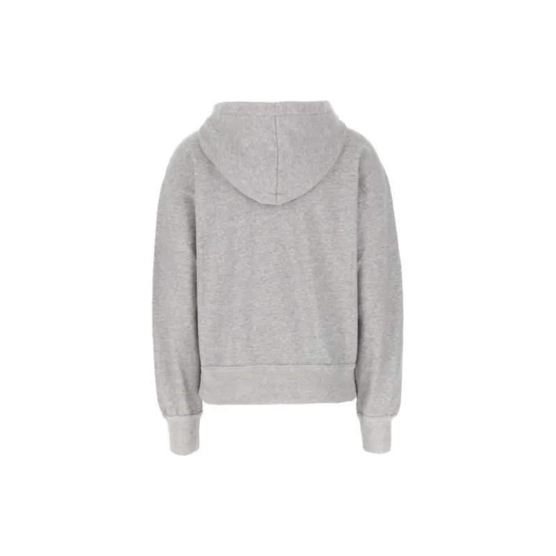 ISABEL MARANT Sylla Logo Embroidered Drawstring Hoodie-1