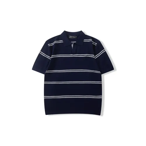 I'm David Polo Shirts Men Navy Blue