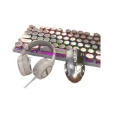 [Punk Edition]Silver White-Mixed Lighting+Gaming Mouse+Headphone