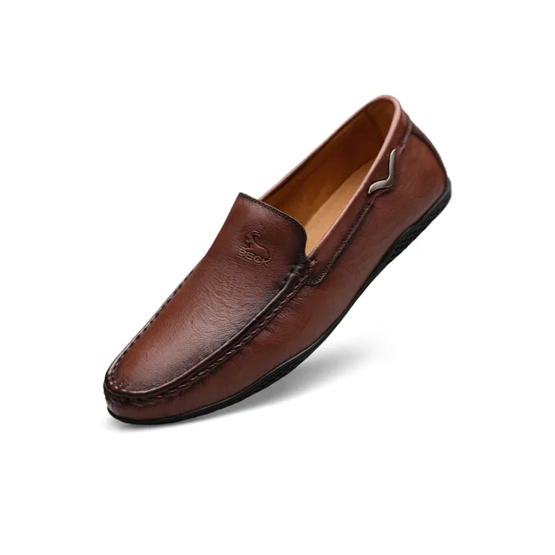 BECK Dress Shoes Men Low Top Brown, Black-12