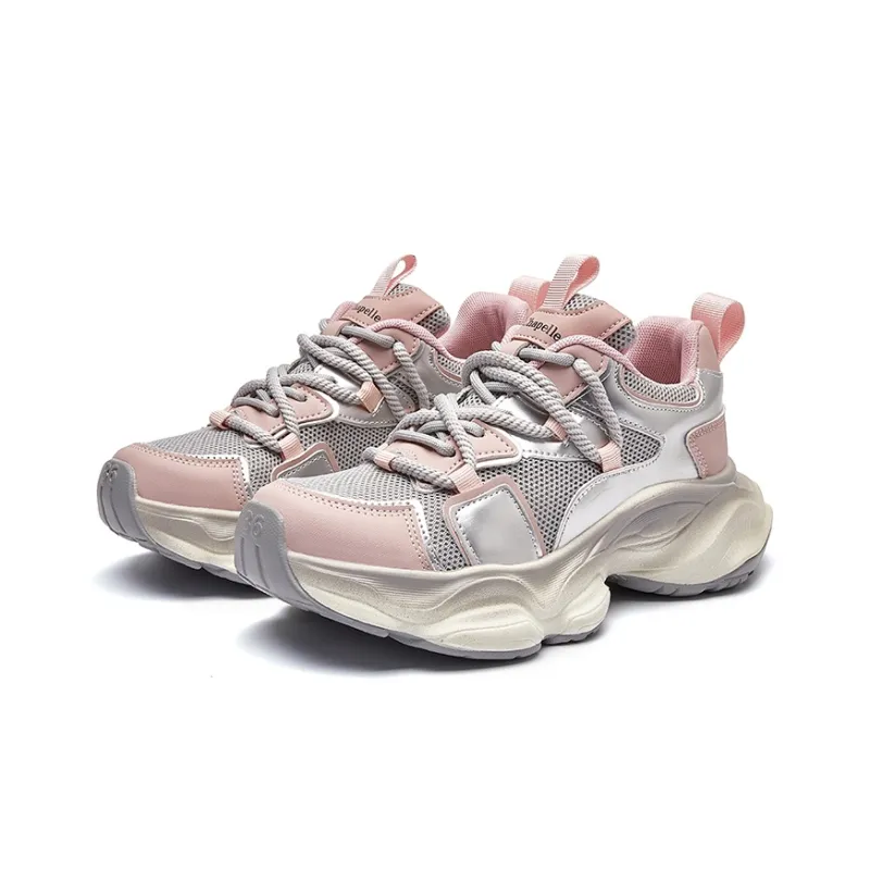 La Chapelle Breathable Height Increasing Low-Top Chunky Sneakers Women's-1