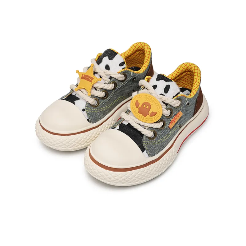 Angelmi Lightweight And Breathable Low Top Skateboard Shoes Unisex Denim-1