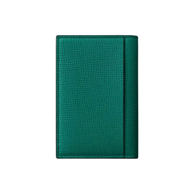 CARTIER Textured Calfskin Wallet Unisex Grass Green-1