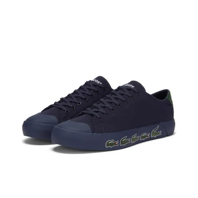 LACOSTE Low Top Skateboard Shoes Men's Blue-2