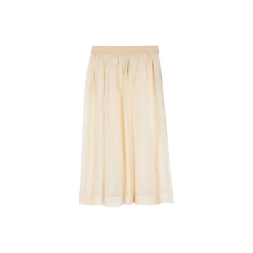 UMA WANG Casual Long Skirts Women's Light Beige