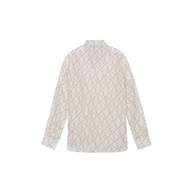 FENDI Shirts Men Beige-1