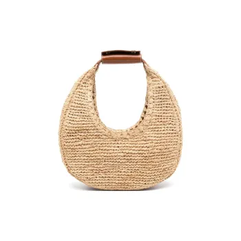 Staud Moon Raffia Tote Bag