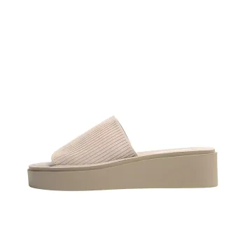 STEVE MADDEN Quiet Slip-Resistant Slide Slippers Women's Beige