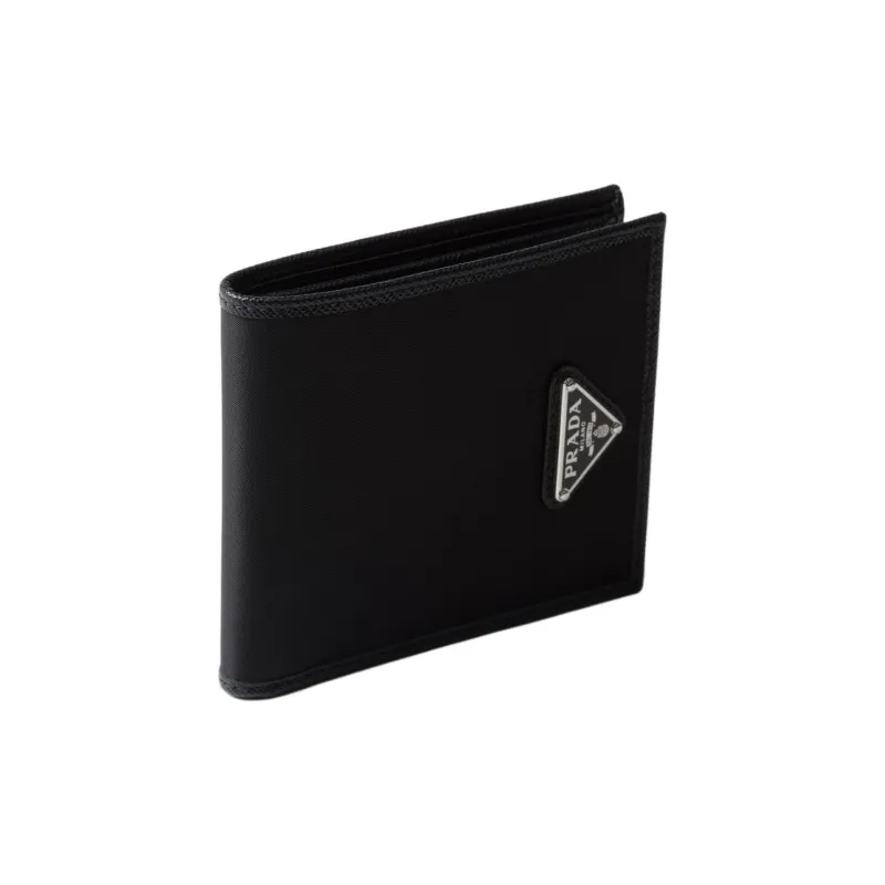 PRADA Recycled Nylon Wallet Men's Black-2