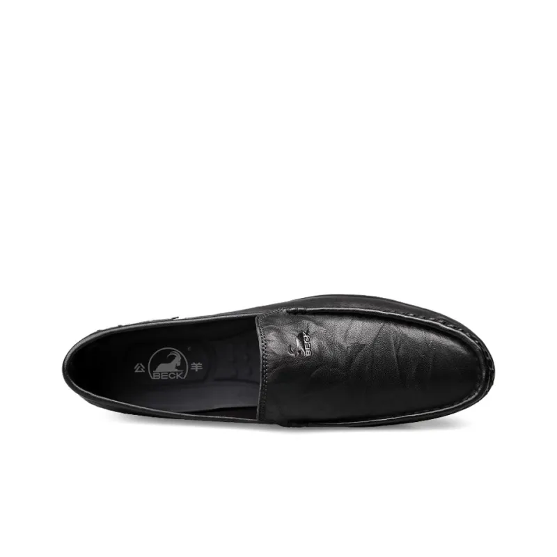 BECK Dress Shoes Men Low Top Brown, Black-4