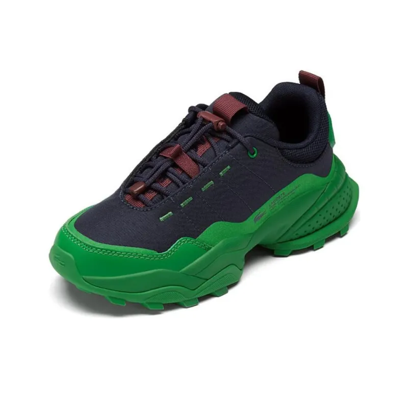 LACOSTE Low Top Casual Shoes Women's Black Green-1