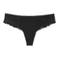 1 Pack (Pure Black Lace Trim/Pure Black)