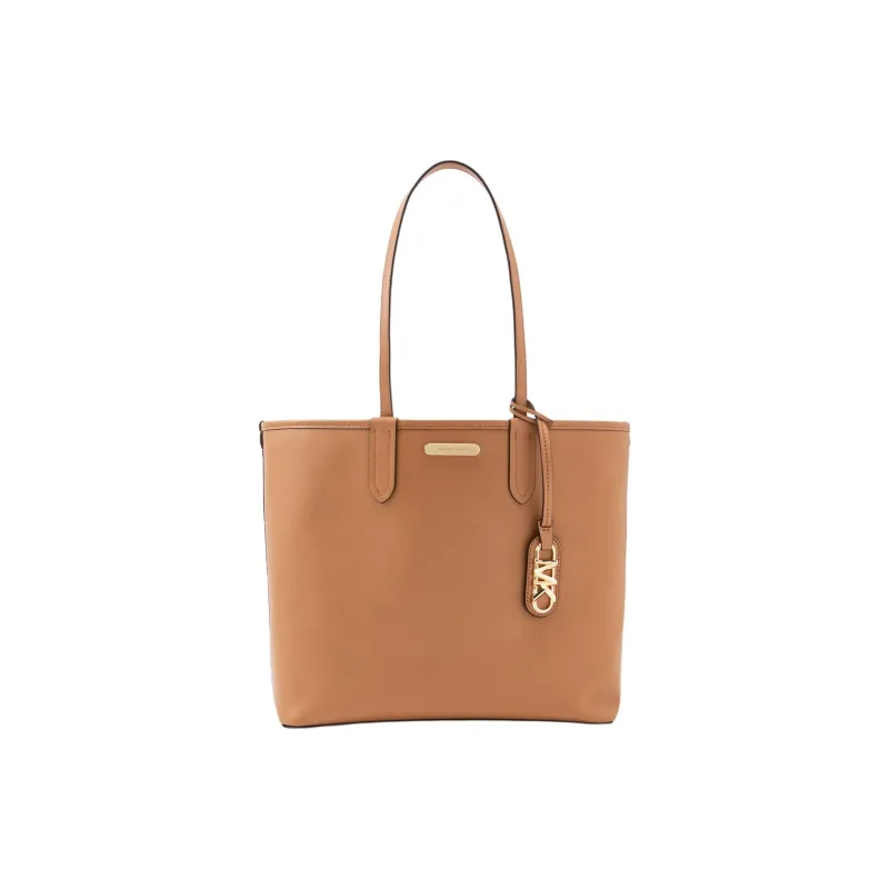 MICHAEL KORS Coated Canvas Tote Bag Shopping Bag Handbag Shoulder Bag Women's Light Heather Brown Multicolor-2