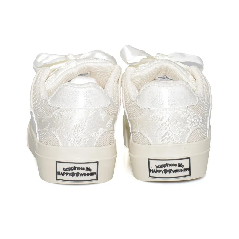 B10CROWN Slip Resistant Breathable Low Top Skateboard Shoes Women's Beige-5