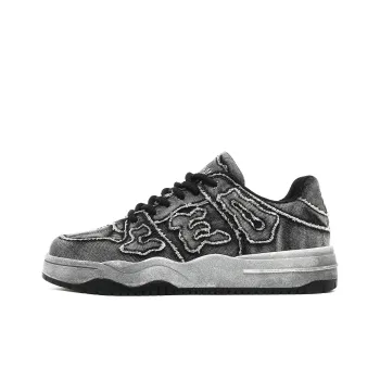 CEDAR HAN Skateboard Shoes Unisex Low Top Black/White