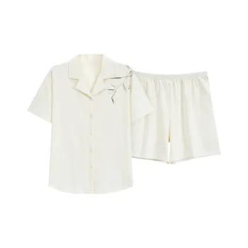 GOSO Pajama Set Women's White Shades