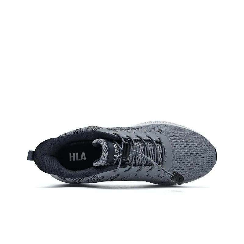 HLA Men's Breathable Platform Lace-Free Athletic Shoes Lightweight Comfortable Elderly Shoes-2