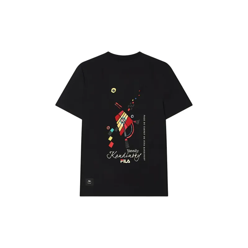 FILA Heritage T Shirt Men's Jet Black-1