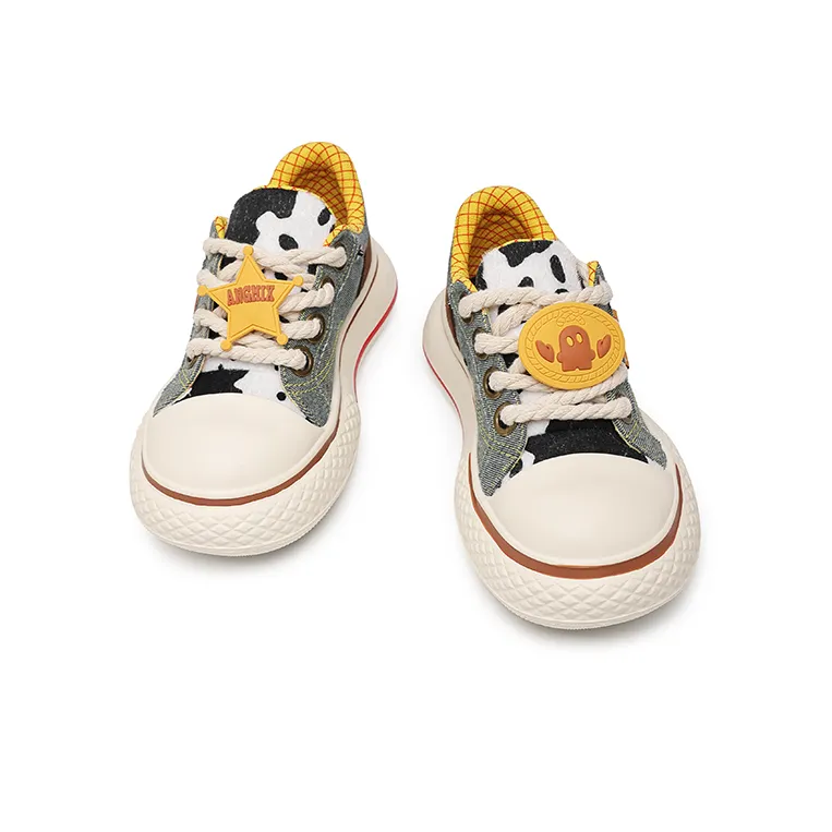 Angelmi Lightweight And Breathable Low Top Skateboard Shoes Unisex Denim-3