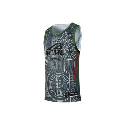 361° Basketball Jerseys Men's Outdoor Green/Red Earth Tone